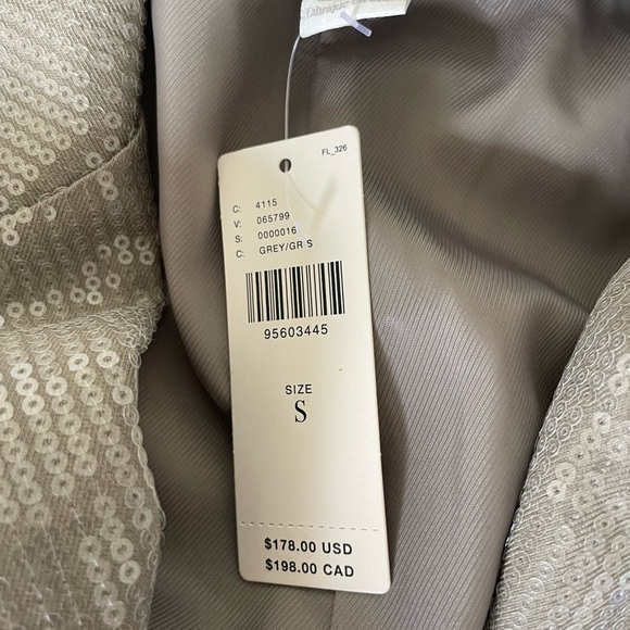 Anthropologie Mare Mare gray silver sequin long line jacket - Picture 11 of 14